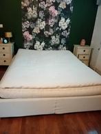 Borstbed 160x200, Huis en Inrichting, Slaapkamer | Bedden, Ophalen, Wit, Tweepersoons, Zo goed als nieuw