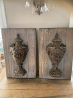 Panneaux muraux en bois robustes avec vase, Maison & Meubles, Accessoires pour la Maison | Décorations murale, Enlèvement, Comme neuf