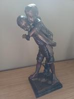 Moreau bronzen beeld op marmeren sokkel, Antiek en Kunst, Ophalen