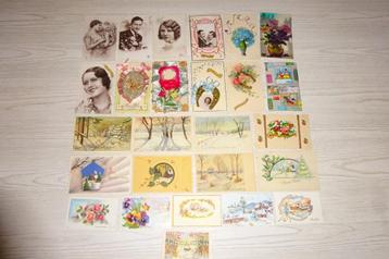 Lot 70 postkaarten Fantasie 70 cartes postales fantaisie beschikbaar voor biedingen
