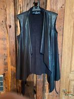 Leatherlook vestje, Zwart, Maat 46/48 (XL) of groter, Ophalen of Verzenden, Zo goed als nieuw