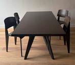Eettafel Vitra EM Jean Prouve donker eiken 200cm, Huis en Inrichting, Tafels | Eettafels, Ophalen of Verzenden, Zo goed als nieuw