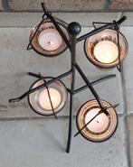 Kandelaar voor theelichten - smeedijzer - Uitstekende staat, Ophalen, Overige materialen, 25 tot 50 cm, Grijs