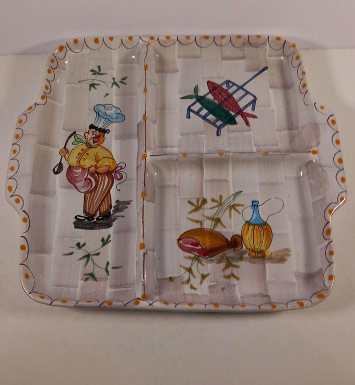 Plat céramique de style Fratelli Fanciullacci, Huis en Inrichting, Keuken | Servies, Zo goed als nieuw, Kom(men), Overige stijlen