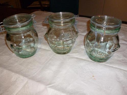 3 bocaux de conserve bocaux stérilisants en verre HERMETIC, Collections, Verres & Petits Verres, Utilisé, Enlèvement ou Envoi