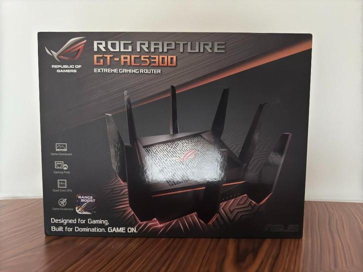 ASUS ROG Rapture GT-AC5300 – Tri-Band Gaming Router, Computers en Software, Routers en Modems, Gebruikt, Router, Ophalen of Verzenden