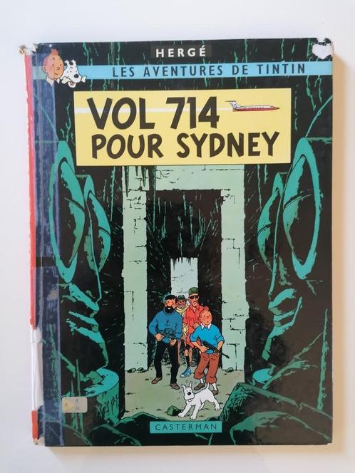 Tintin - Vol 714 pour Sydney - B39 de 1971 (voir photos), Boeken, Stripverhalen, Gelezen, Eén stripboek, Ophalen of Verzenden