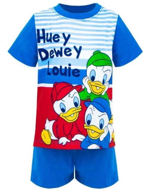 Donald Duck Shortama Kwik, Kwek, Kwak - Maat 68/74/80/86, Kinderen en Baby's, Babykleding | Maat 74, Nieuw, Jongetje, Nacht- of Onderkleding