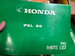 Partslist europese Honda PXL 50, 1982-, Fietsen en Brommers, Ophalen of Verzenden, Gebruikt