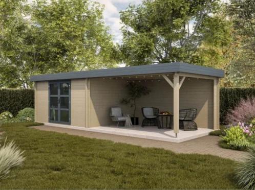 Tuinhuis Biancasa Modern Rebecca 8225 x 3260 - 28 mm, Tuin en Terras, Tuinhuizen, Nieuw, Tuinhuis, Hout, 500 cm of meer, 200 tot 400 cm