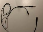 3,5 mm naar 2x3,5 mm audio adapter - Zo goed als nieuw, Ophalen, Zo goed als nieuw