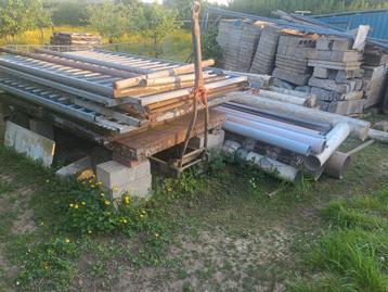 Diverse  poorten en buizen., Doe-het-zelf en Bouw, Metalen, Ophalen, Gebruikt