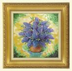 Het lila schilderij (2019), Antiek en Kunst, Kunst | Schilderijen | Klassiek, Ophalen of Verzenden