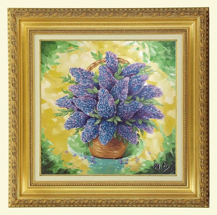 Het lila schilderij (2019), Antiek en Kunst, Kunst | Schilderijen | Klassiek, Ophalen of Verzenden