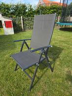 4 verstelbare tuinstoelen, Ophalen, Zo goed als nieuw