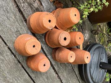 Mooie authentieke terracotta bloempotten  beschikbaar voor biedingen