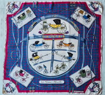 Foulard carré vintage Hermès 100 % soie, Enlèvement ou Envoi