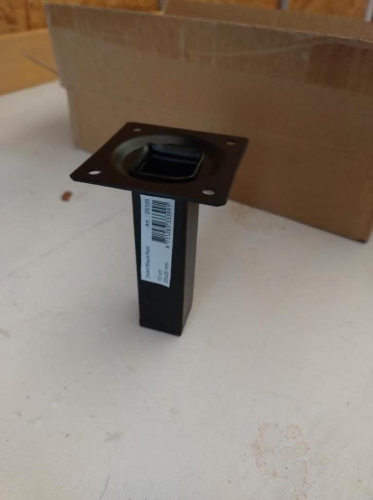 Meubelpootjes zwart - 10cm, Doe-het-zelf en Bouw, Overige Doe-Het-Zelf en Bouw, Nieuw, Ophalen of Verzenden