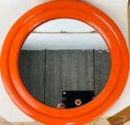 Miroir orange design vintage space age Cattaneo Italie, Antiquités & Art, Enlèvement ou Envoi