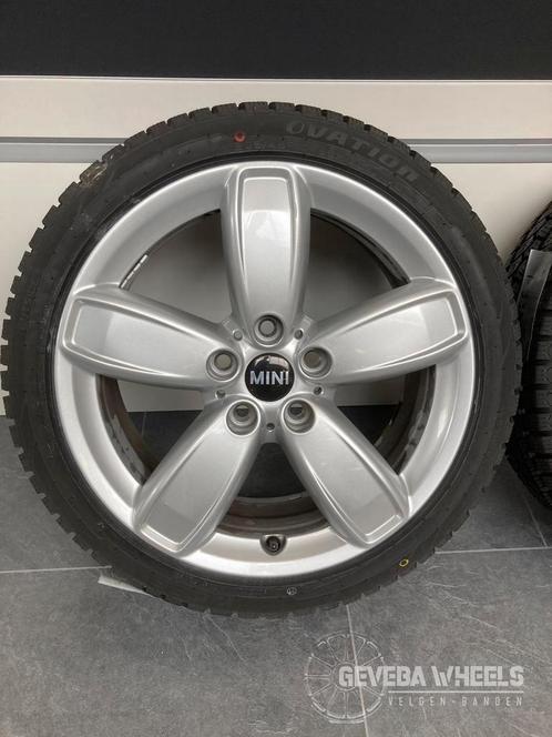 17'' orig Mini Cooper / One velgen + winterbanden 5x112, Auto-onderdelen, Banden en Velgen, Banden en Velgen, Winterbanden, 17 inch