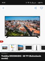Toshiba 55" 4K televisie, Ophalen, Gebruikt, Toshiba