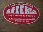 Breebos Cafe & Frituur Rijkevorsel Sticker, Verzamelen, Ophalen of Verzenden, Nieuw, Overige typen