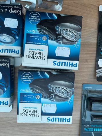  Lot complet têtes & lames de rasoir— PHILIPS & BRAUN —NEUF beschikbaar voor biedingen