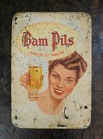 Reclamebord Bam Pils 1953, Verzamelen, Merken en Reclamevoorwerpen, Ophalen of Verzenden, Gebruikt, Reclamebord