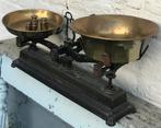 antieke weegschaal max. 10 kg incl. gewichtjes, Ophalen of Verzenden