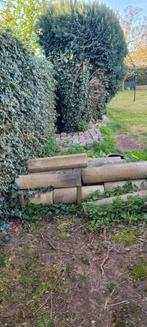 20 palissander palen en 150 kasseien, Tuin en Terras, Ophalen, Gebruikt