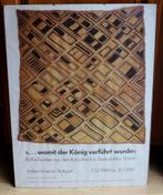 affiche "raffia textielen uit het Kuba rijk" 1988, Ophalen of Verzenden