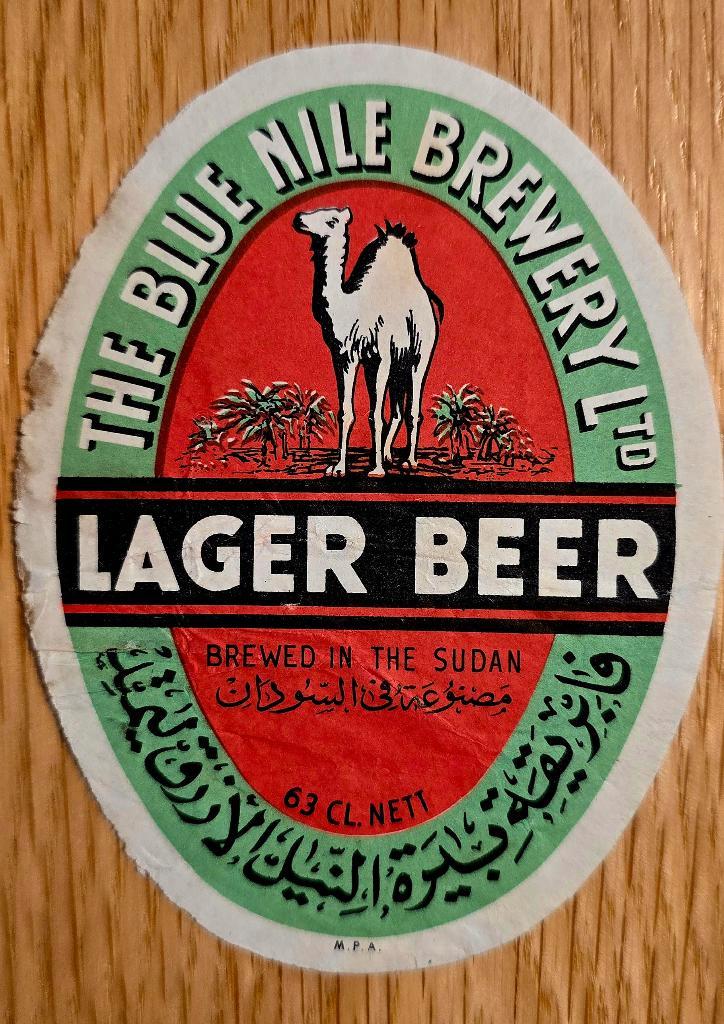 The Blue Nile Brewery Bock Antiek Label - Label 143, Verzamelen, Biermerken, Overige typen, Ophalen of Verzenden