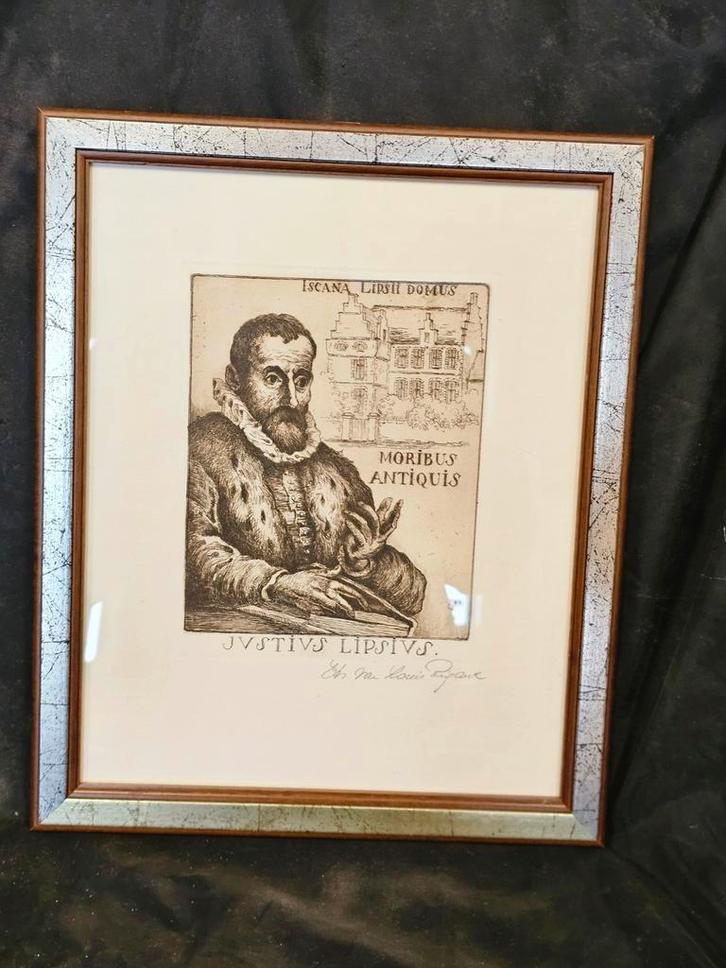louis rigaux ets, Antiek en Kunst, Kunst | Etsen en Gravures, Ophalen of Verzenden