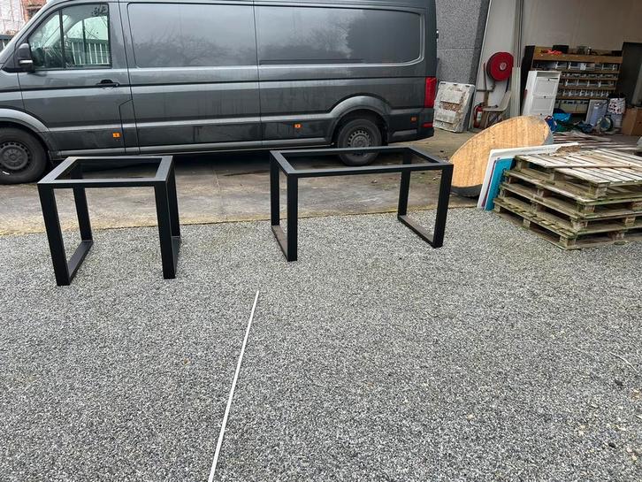 Frame voor tafels in zwart structuur, Tuin en Terras, Tuinsets en Loungesets, Zo goed als nieuw, Hout, Ophalen