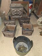 Bloempotten, allerlei modellen, Tuin en Terras, Bloempotten, Ophalen, Gebruikt, Kunststof, Binnen