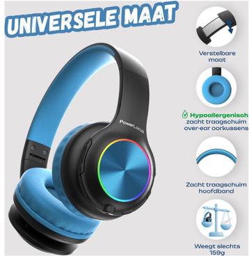 PowerLocus PLED Draadloze Koptelefoon Over-Ear voor Kinderen beschikbaar voor biedingen