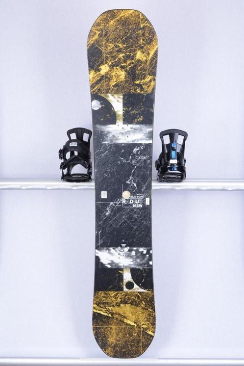 165 cm snowboard BURTON RADIUS WIDE, black/yellow, woodcore, Sport en Fitness, Snowboarden, Gebruikt, Board, Verzenden