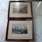 2 x kopergravure Brugge, Ophalen of Verzenden