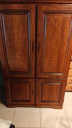 Eiken kast, Ophalen, Gebruikt, 100 tot 150 cm, Eikenhout