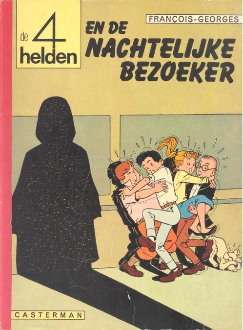De 4 helden nr 4 - De nachtelijke bezoeker., Boeken, Stripverhalen, Gelezen, Eén stripboek, Ophalen of Verzenden