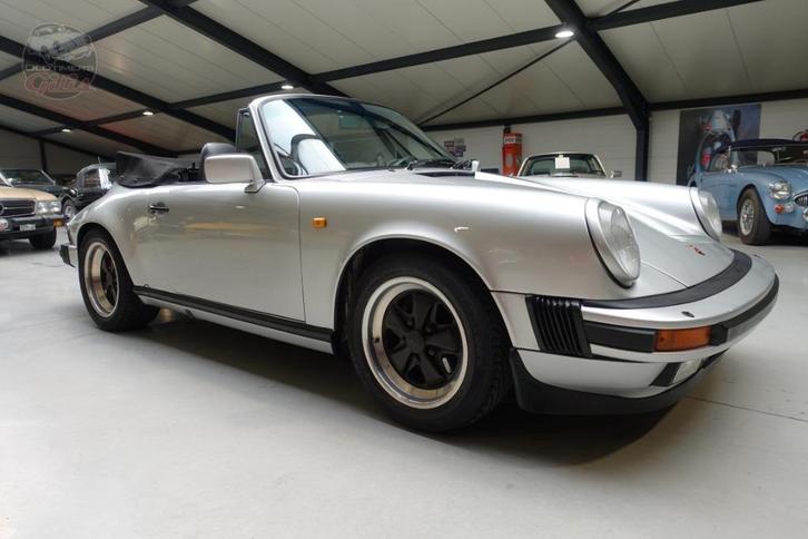 1986 Porsche 911 Carrera cabrio, Auto's, Oldtimers, Bedrijf, Te koop, Elektrische ramen, Lederen bekleding, Metaalkleur, Porsche