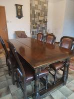 table + 6 chaises, Rectangulaire, 50 à 100 cm, Enlèvement, Utilisé