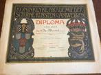 Diploma Koninklijke Akademie der schoone kunsten Antwerpen, Ophalen of Verzenden