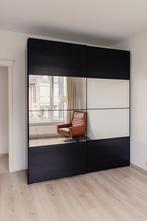 PAX Garderobe, Ophalen, Gebruikt, 200 cm of meer, Moderne bruine kast met schuifdeuren