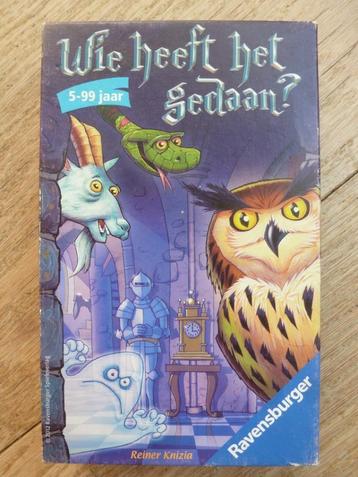 spel  Wie heeft het gedaan? beschikbaar voor biedingen