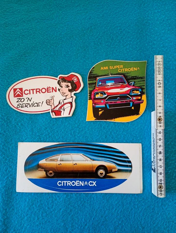 3 Citroën stickers, Verzamelen, Automerken, Motoren en Formule 1, Ophalen of Verzenden