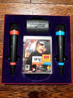 Singstar PS3 microphones + 2 games, Games en Spelcomputers, Spelcomputers | Sony PlayStation 3, Ophalen, Zo goed als nieuw, Met games