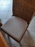 6 rotan eetkamerstoelen, Huis en Inrichting, Stoelen, Ophalen, Gebruikt, Riet of Rotan, Vijf, Zes of meer stoelen