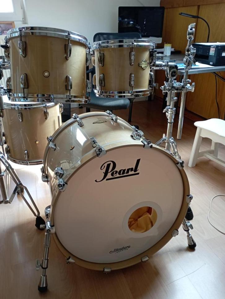 Batterie acoustique Pearl Master Maple Premium, Muziek en Instrumenten, Drumstellen en Slagwerk, Zo goed als nieuw, Pearl, Ophalen
