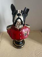 Franse bulldog-buste - rood uniform, Ophalen of Verzenden